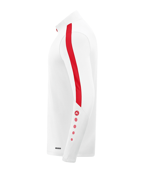 JAKO Power Sweatshirt Weiss Rot F004 - weiss