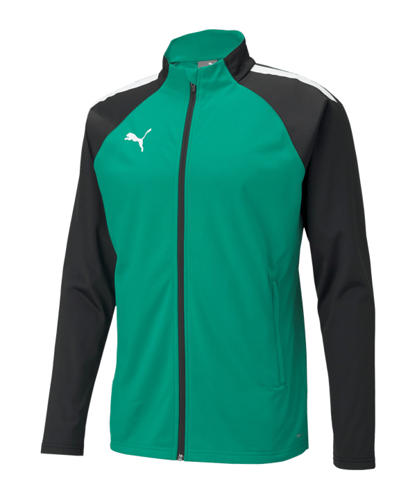 PUMA teamLIGA Trainingsjacke Grün Schwarz F05