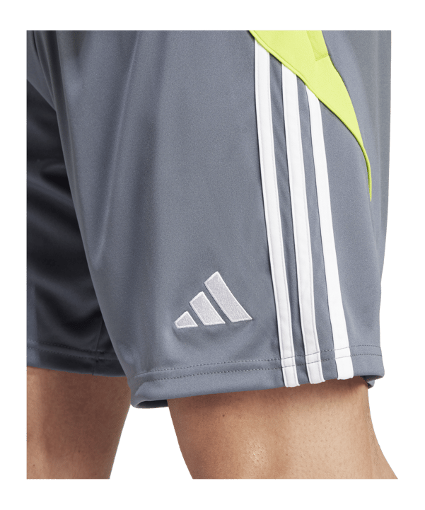adidas Tiro 24 Training Short Grau Gelb - grau