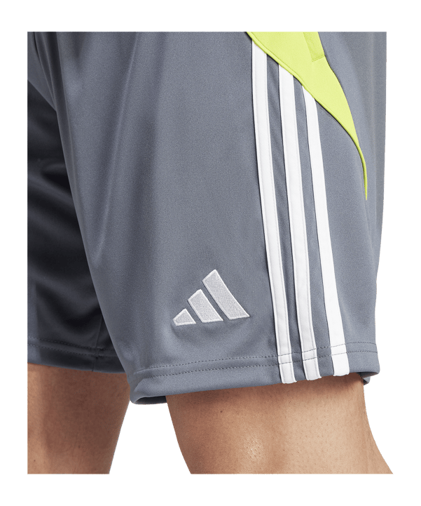 adidas Tiro 24 Training Short Grau Gelb - grau