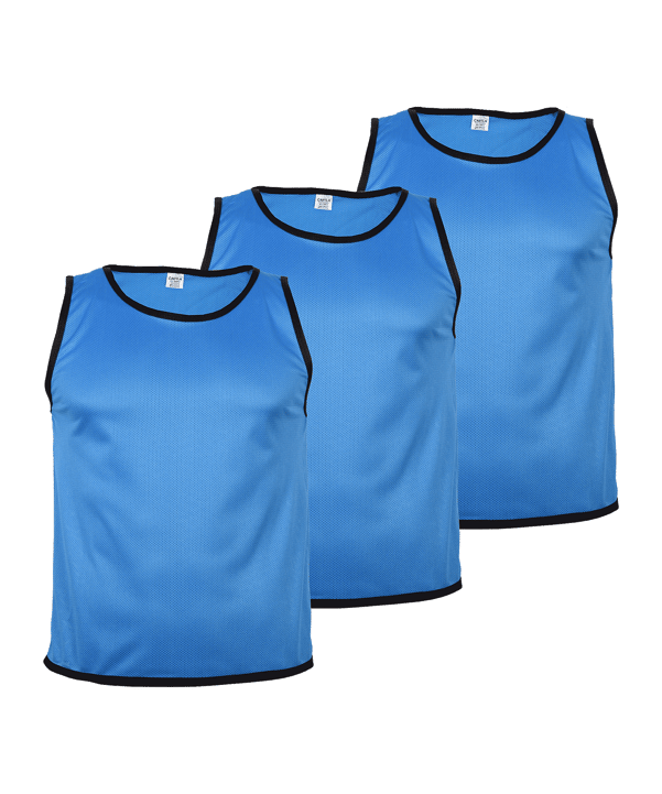Cawila ACADEMY Trainingsleibchen 3er Set Kids Blau | - blau