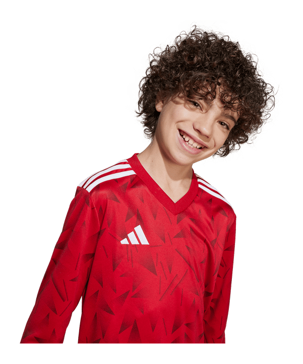 adidas Team Icon 25 Trikot langarm Kids Rot - rot