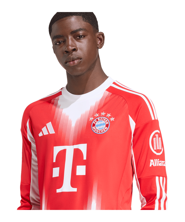 adidas FC Bayern München Longsleeve Trikot Home 2025/2026 Rot - rot