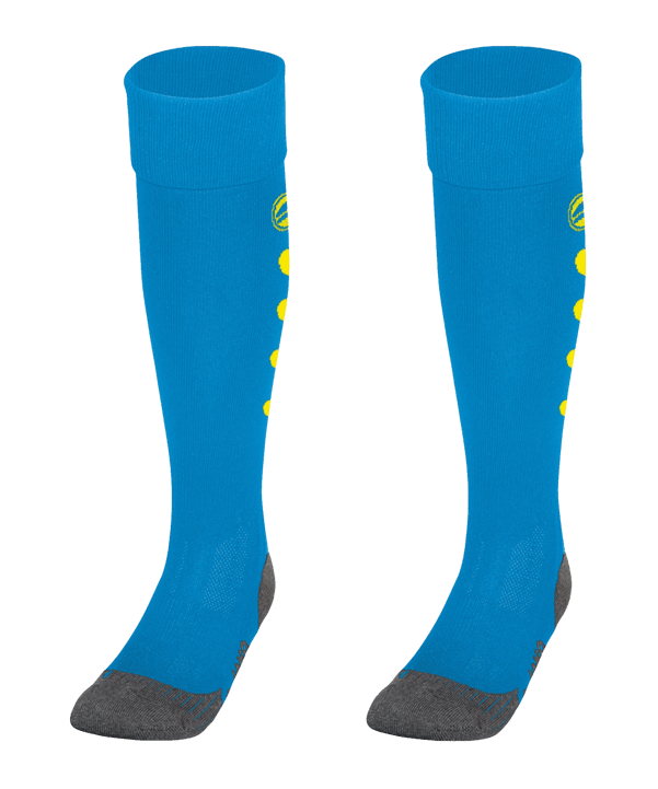 JAKO Roma Stutzenstrumpf Blau Gelb F83