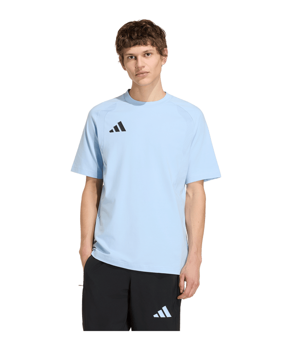 adidas Tiro Travel T-Shirt Blau 