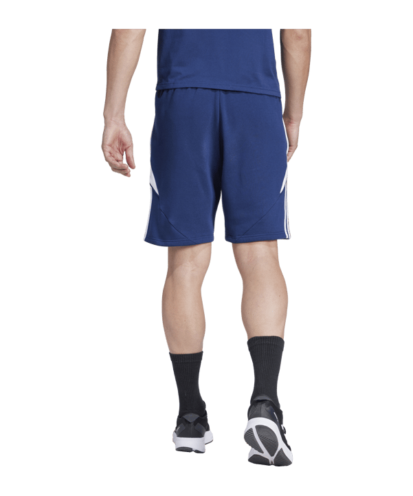 adidas Tiro 24 Short Dunkelblau Weiss - blau