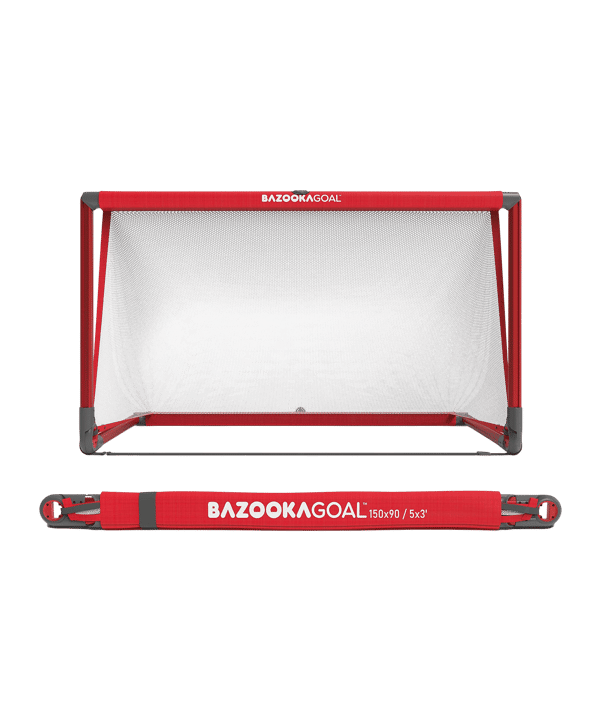 BAZOOKAGOAL ALUMINIUM Teleskoptor | 150x90cm | |  Minitor Rot - rot