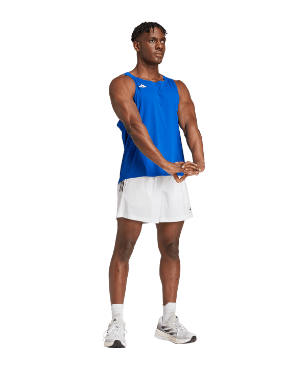 adidas Adizero Singlet Tanktop Blau 