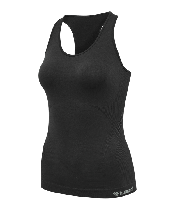 Hummel hmltif Seamless Top Damen Schwarz F2001