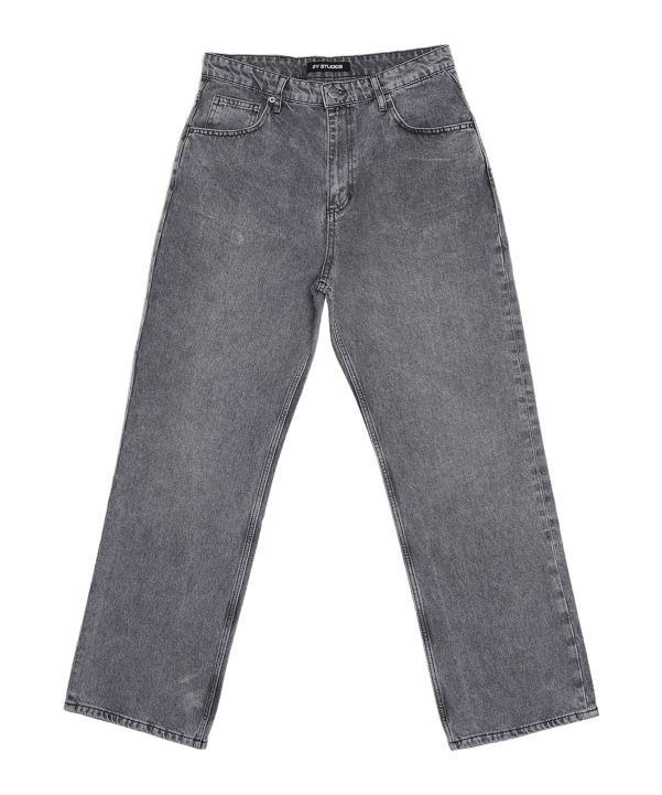 2Y Studios Adrik Basic Baggy Jeans Hose Grau - grau