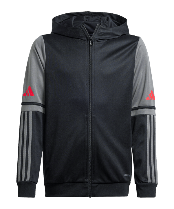 adidas Squadra 25 Kapuzenjacke Kids Schwarz 
