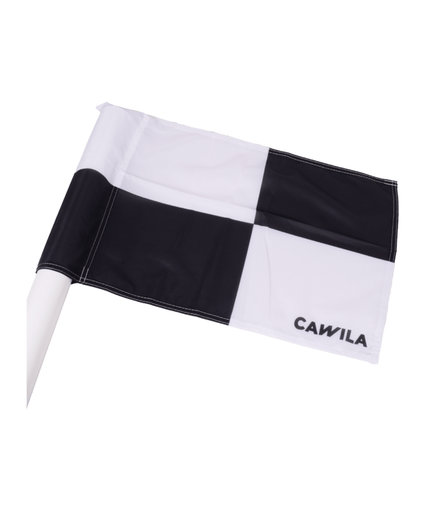 Cawila Eckfahne 45x45cm Weiss Schwarz