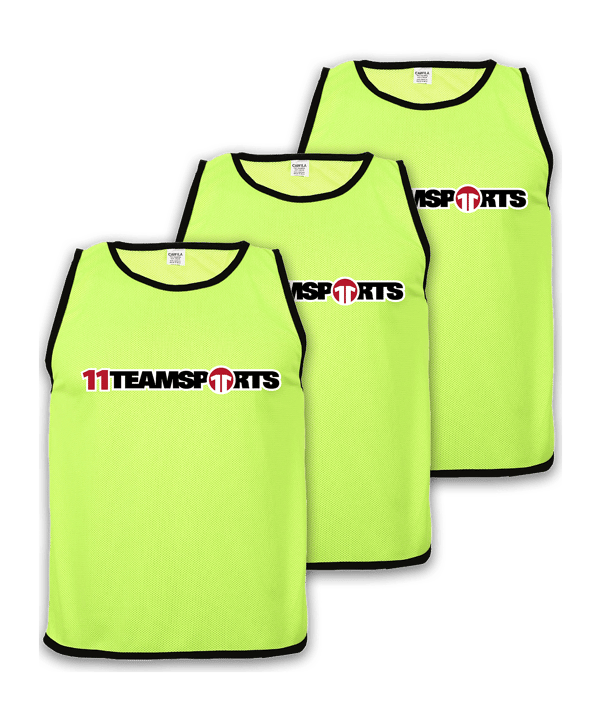 Cawila Leibchen 11teamsports 3er Set Gelb - gelb