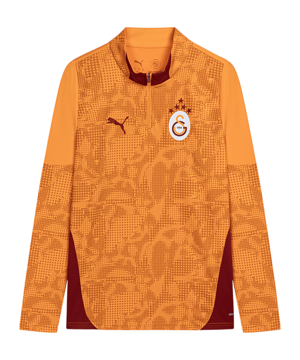 PUMA Galatasaray Istanbul Training 1/4 Zip Sweatshirt Orange F06 - orange