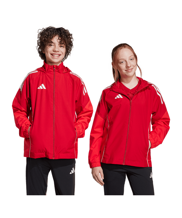 adidas Tiro 25 Competition Regenjacke Kids Rot | - rot