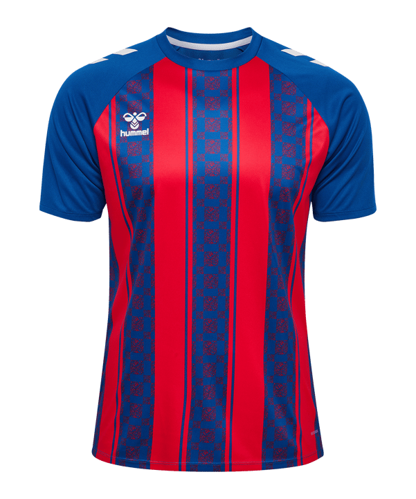 hummel Match Striped Trikot Blau F7358 