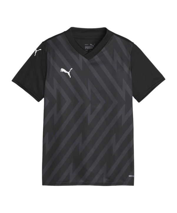 PUMA teamGLORY Trikot Kids Schwarz Weiss F03 