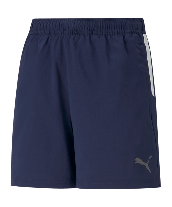 PUMA teamLIGA Sideline Short Kids Blau Schwarz F06