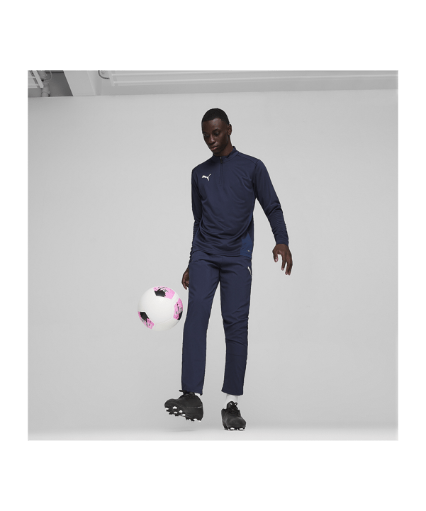 PUMA teamGOAL Training 1/4 Zip Sweatshirt Blau F06 - dunkelblau