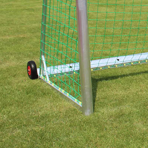 Safety Fußballtore 7,32x2,44 m vollverschweißt | kippsicher - grau