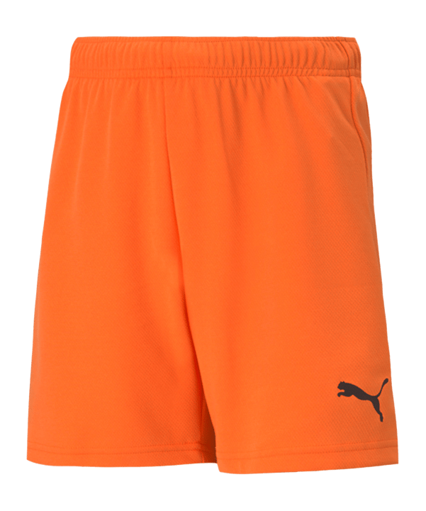 PUMA teamRISE Short Kids Orange Weiss F08
