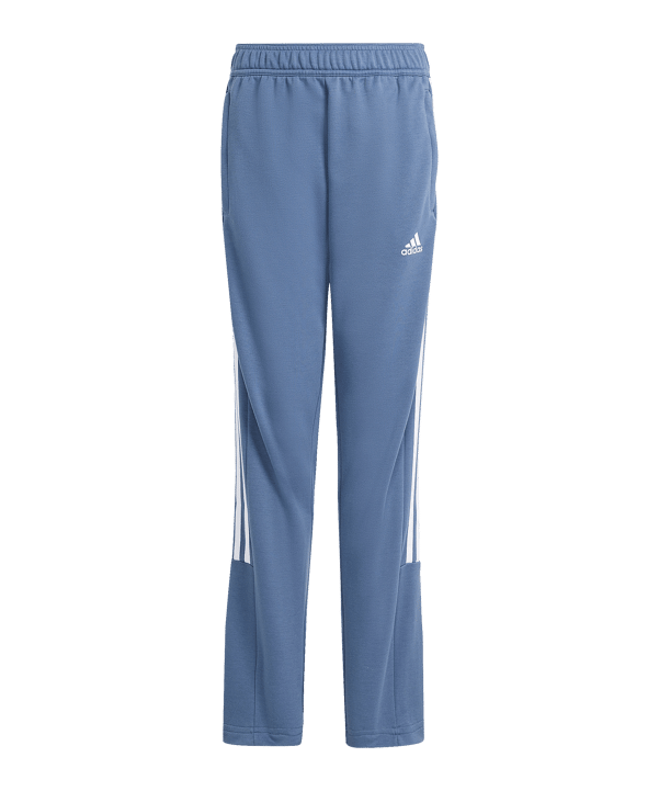 adidas Tiro Trainingshose Kids Blau Weiss - blau