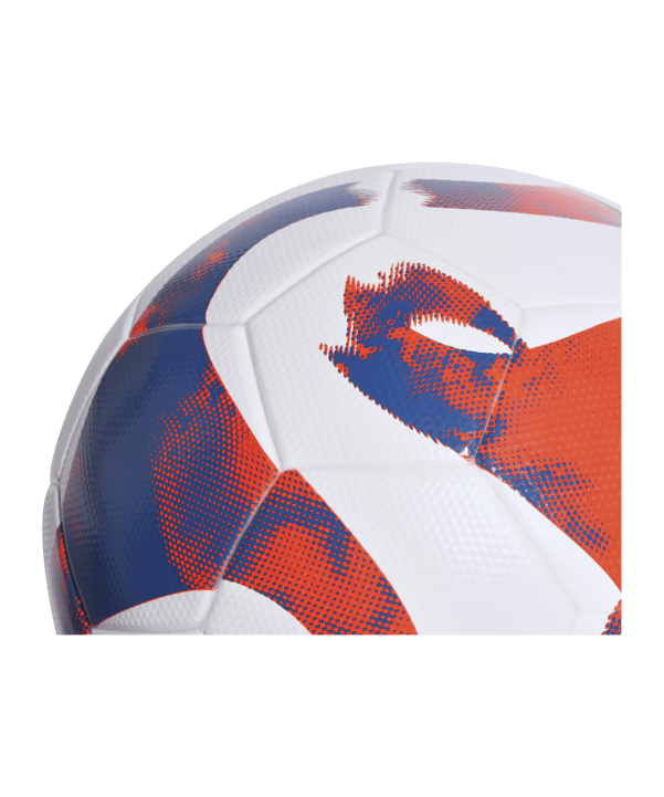 adidas Tiro League Trainingsball Weiss Blau Orange | - weiss