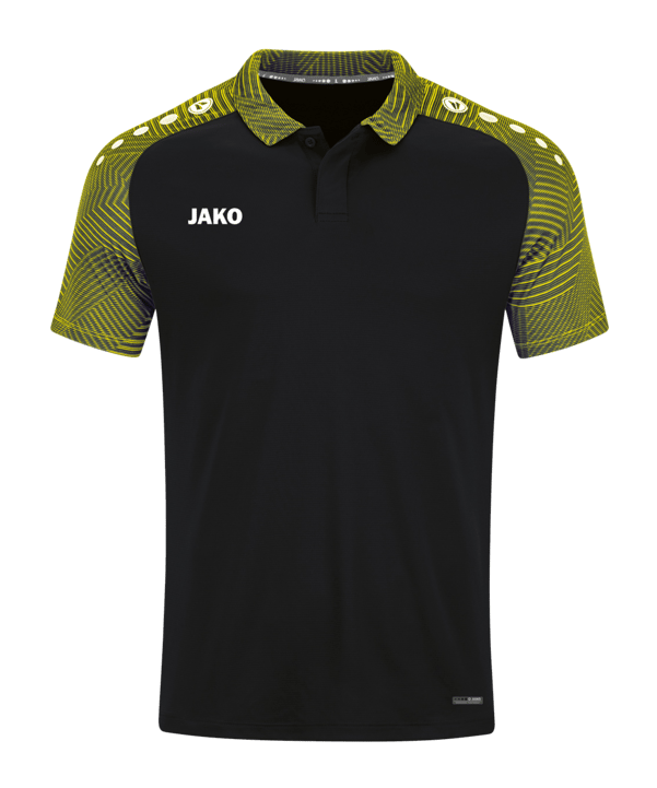JAKO Performance Polo Schwarz Gelb F808