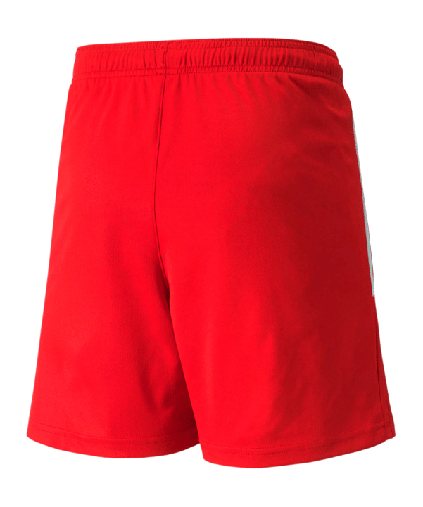 PUMA teamLIGA Short Kids Rot Weiss F01 - rot