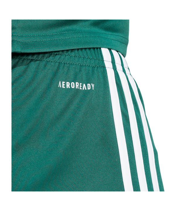 adidas Squadra 25 Short Dunkelgrün/Weiß - gruen