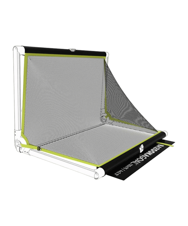 BAZOOKAGOAL SPARE-NET | 180x90 cm Schwarz Gelb | - schwarz