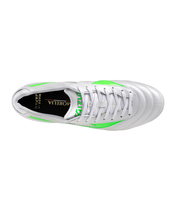 Mizuno Morelia II Made in Japan FG Frontier Weiss Grün F37 - weiss