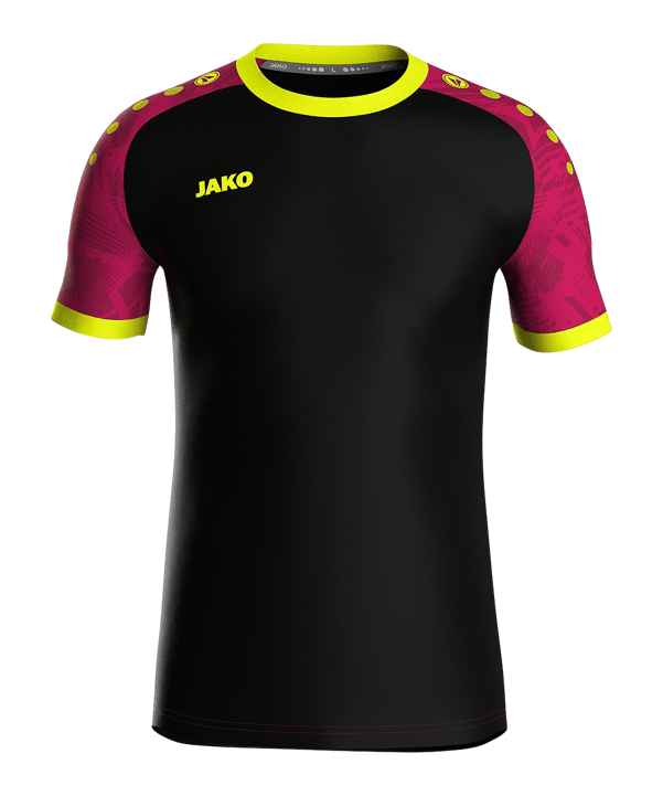 JAKO Iconic Trikot Kids Schwarz Pink Gelb F805