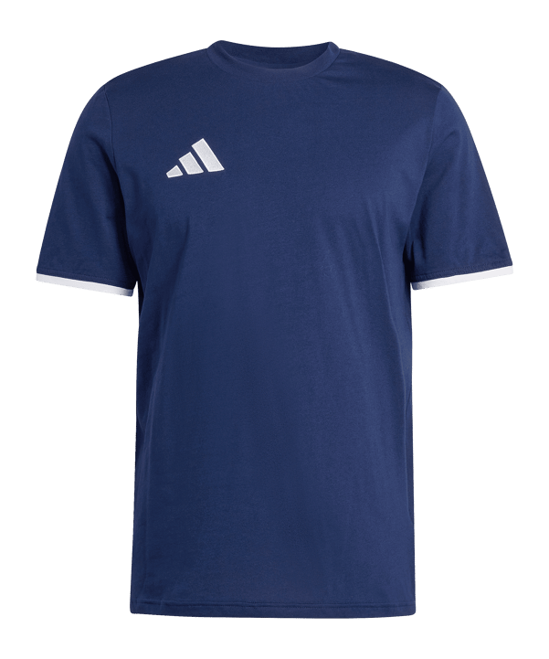 adidas Entrada 26 T-Shirt Dunkelblau - weiss