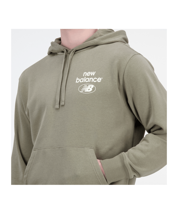New Balance Essentials Reimagined Hoody Grün FCGN - gruen