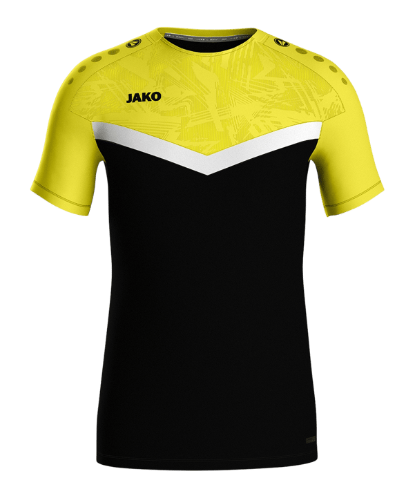 JAKO Iconic T-Shirt Schwarz Gelb F808