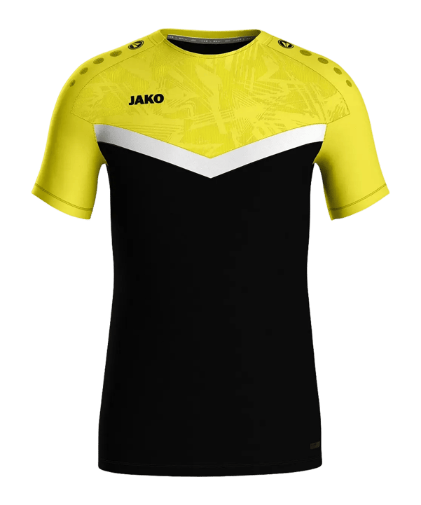 JAKO Iconic T-Shirt Schwarz Gelb F808