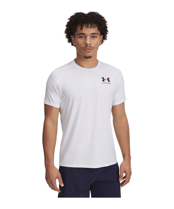 Under Armour Heatgear Fitted T-Shirt Weiß F100 
