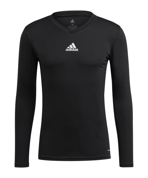 adidas Team Base Top langarm Schwarz - schwarz