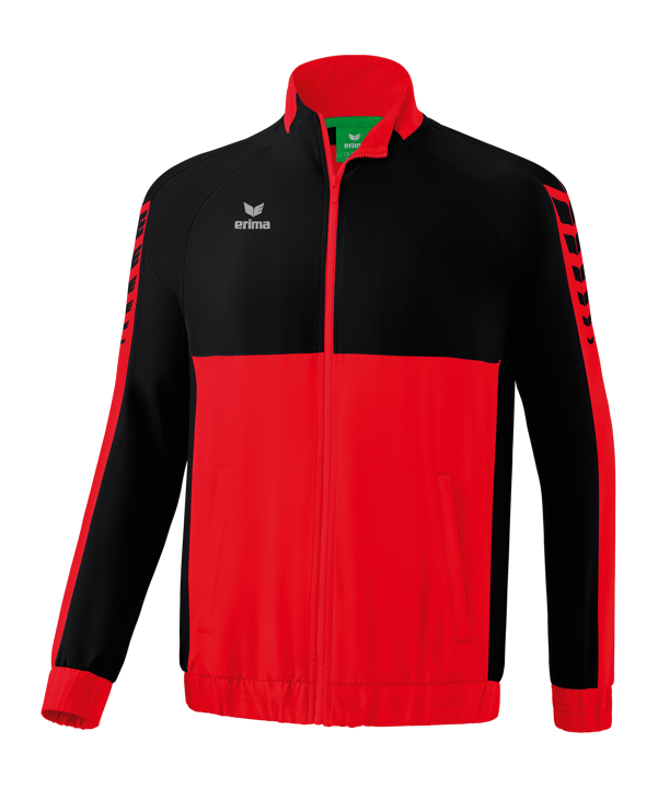 Erima Six Wings Präsentationsjacke Rot Schwarz