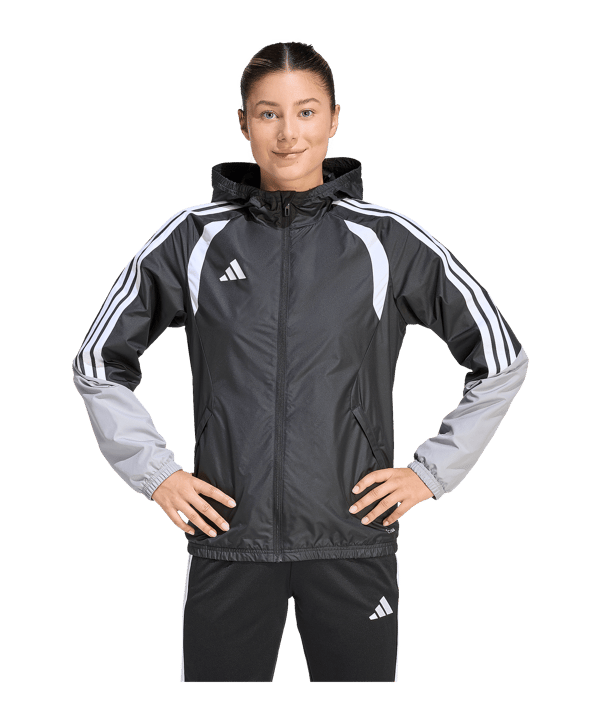 adidas Tiro 26 Regenjacke Damen Schwarz - schwarz