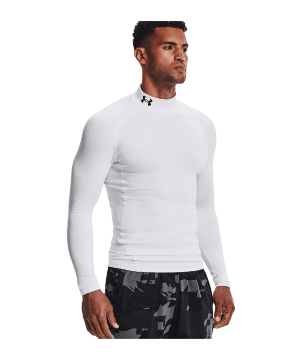 Under Armour CG Compression Mock langarm F100 - weiss