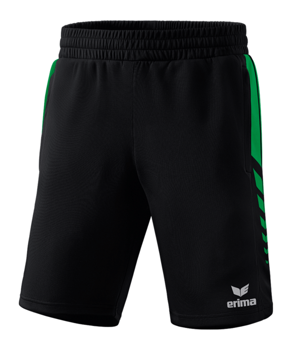 Erima SIX WINGS Short Schwarz Grün