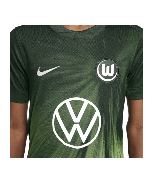 Nike VfL Wolfsburg Trikot Home 2025/2026 Kids Grün F341 - gruen