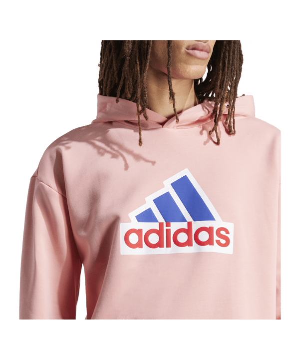 adidas Future Icons Badge of Sport Hoody Rosa - rosa
