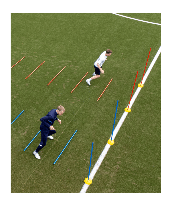 Cawila Trainingsstange L | 1,60m | Ø 25mm | Rot - rot