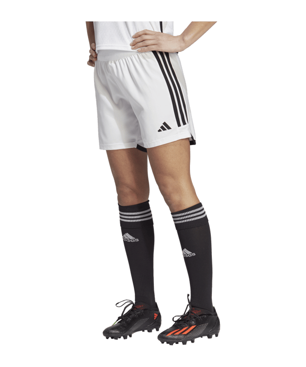 adidas Tiro 23 Competition Match Short Damen Weiss Schwarz - weiss