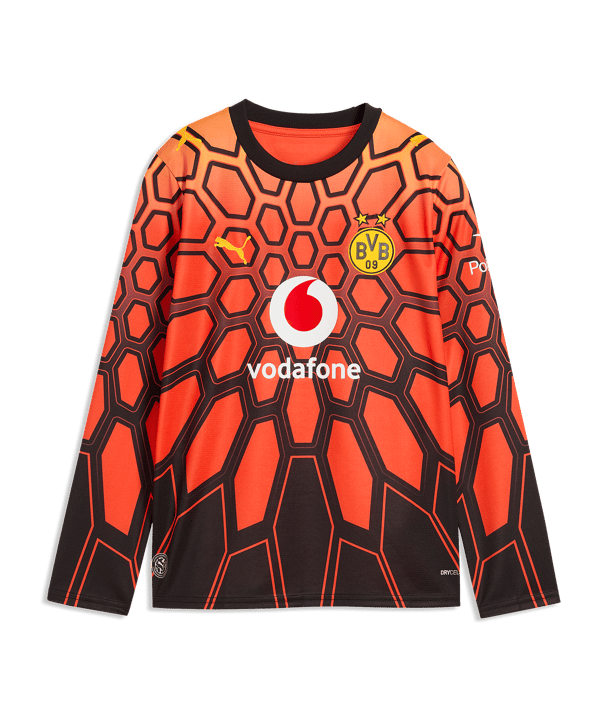 PUMA Borussia Dortmund Torwarttrikot Langarm Kinder Orange F70 - orange