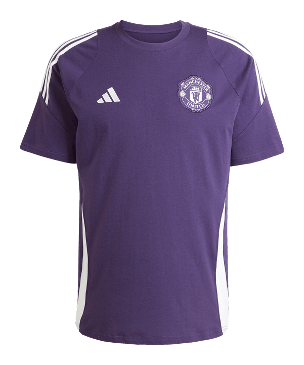 adidas Manchester United Tiro T-Shirt Lila - lila