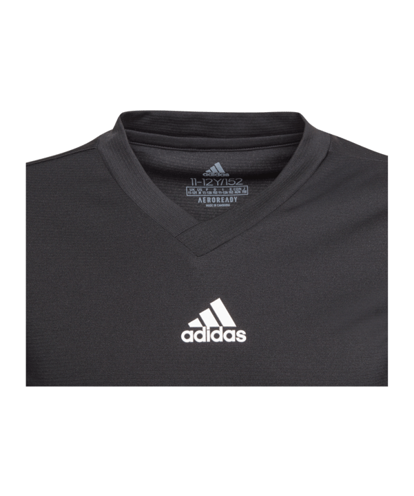 adidas Team Base Top langarm Kids Schwarz - schwarz
